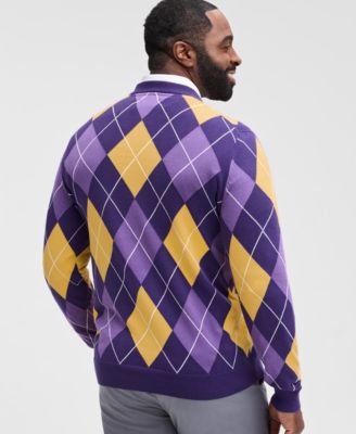 Men's Argyle Crewneck Sweater, Exclusively at Macy's