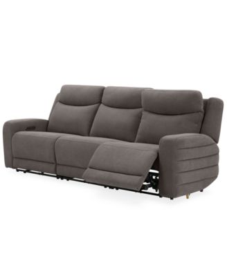 Kristyan 3-Pc. Fabric Sofa with 3 Power Recliners, Exclusively at Macy's 