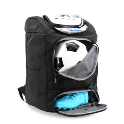 Athlete Backpack with Shoe Compartment Bat Holders and Night Visibility