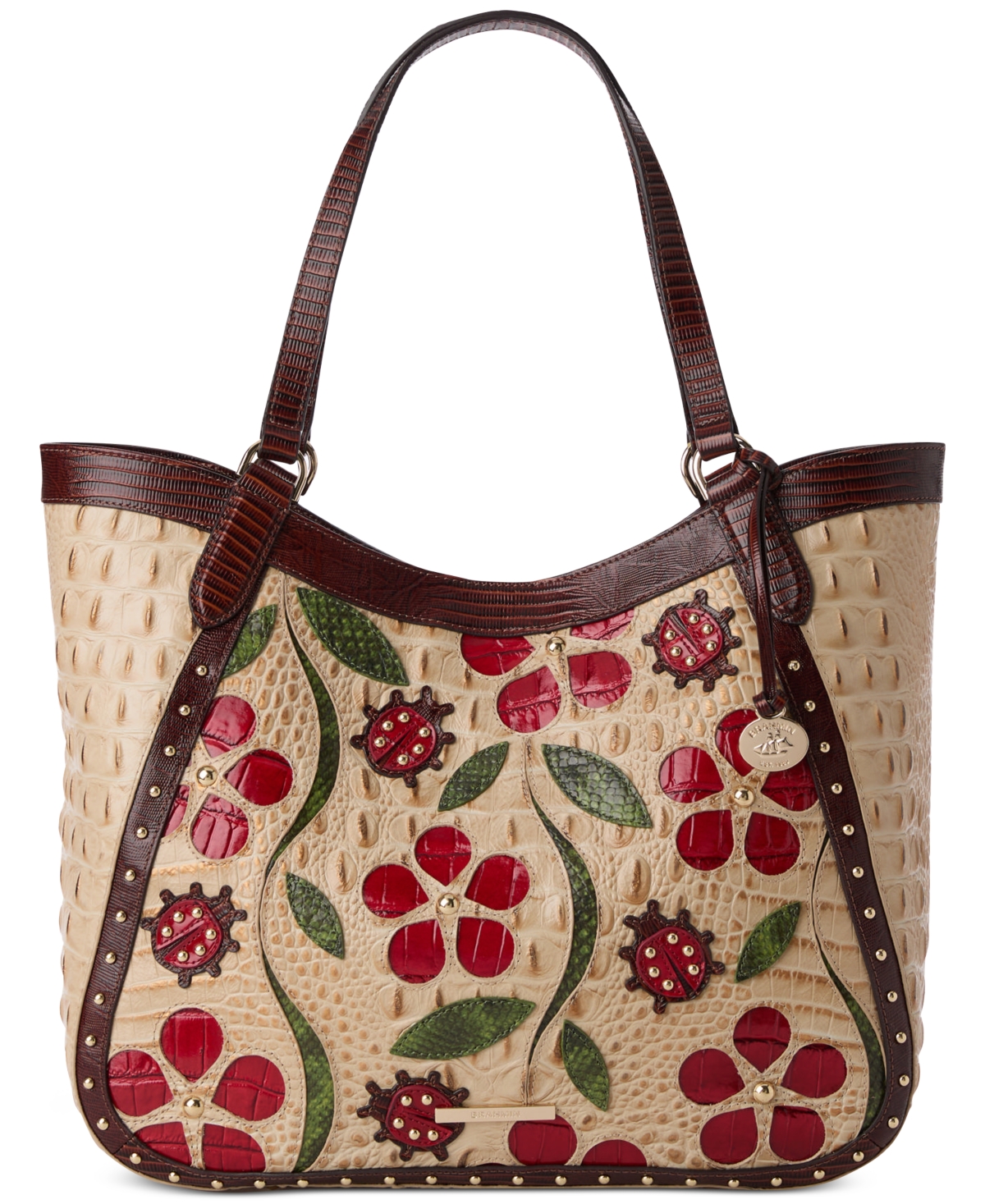 Aliza Sandstorm Ladybird Large Leather Tote - Sandstorm