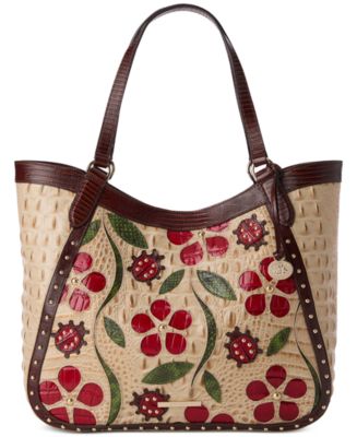 Brahmin Aliza Sandstorm Ladybird Large Leather Tote - Macy's