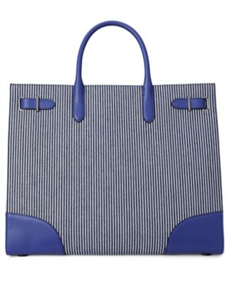 Lauren Ralph Lauren - Striped Canvas Devyn Tote Bag