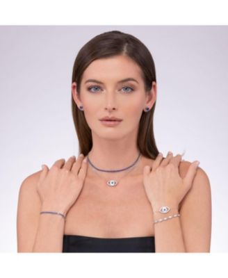 Rock Star 2 Carat CZ Crystalline Studs in Champagne