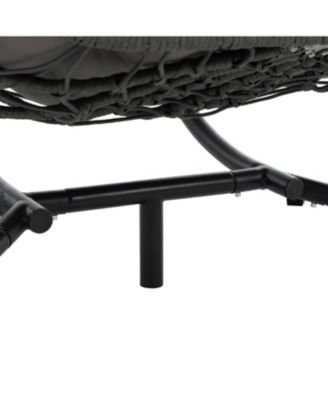 2 Persons Egg Indoor /Outdoor Swing Chair， Patio Wicker Hanging Egg Chair Hanging Basket Chair