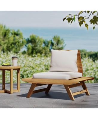 Outdoor  Acacia Wood  Club Chair