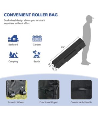 10 x 20 Feet Adjustable Folding Heavy Duty Sun Shelter with Carrying Bag