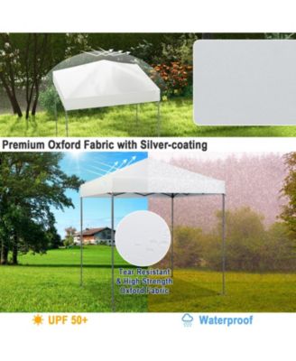 6.6 x 6.6 Feet Outdoor Pop-up Canopy Tent with UPF 50+ Sun Protection