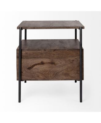Minimalist Solid Wood Square Accent Table – Ideal for Small Spaces