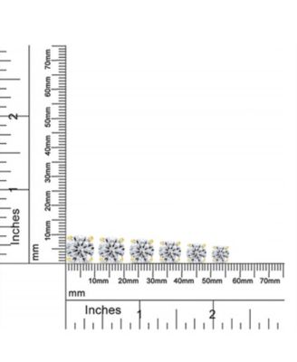 Round CZ Solitaire Stud Earrings in Gold Plated Sterling Silver