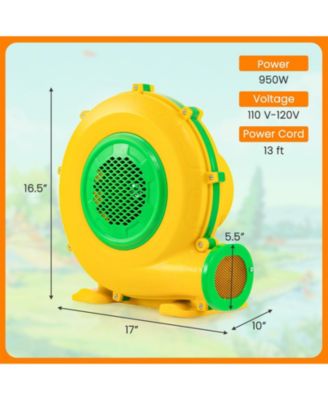 950W Air Blower Air Pump Fan with Convenient Handle and Ground Stakes