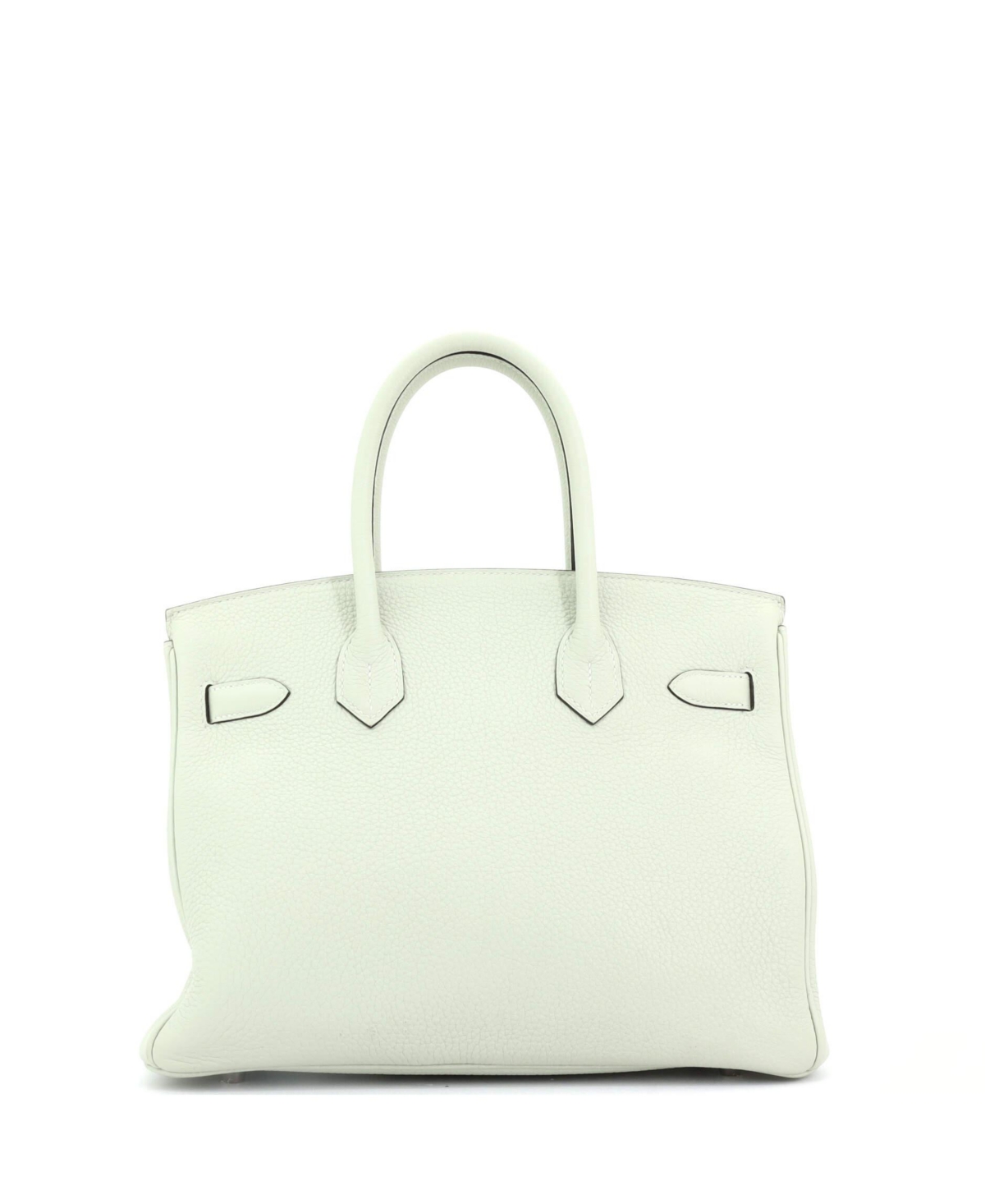 Pre-Owned Hermes Birkin 30 Handbag Green Togo with Palladium Hardware