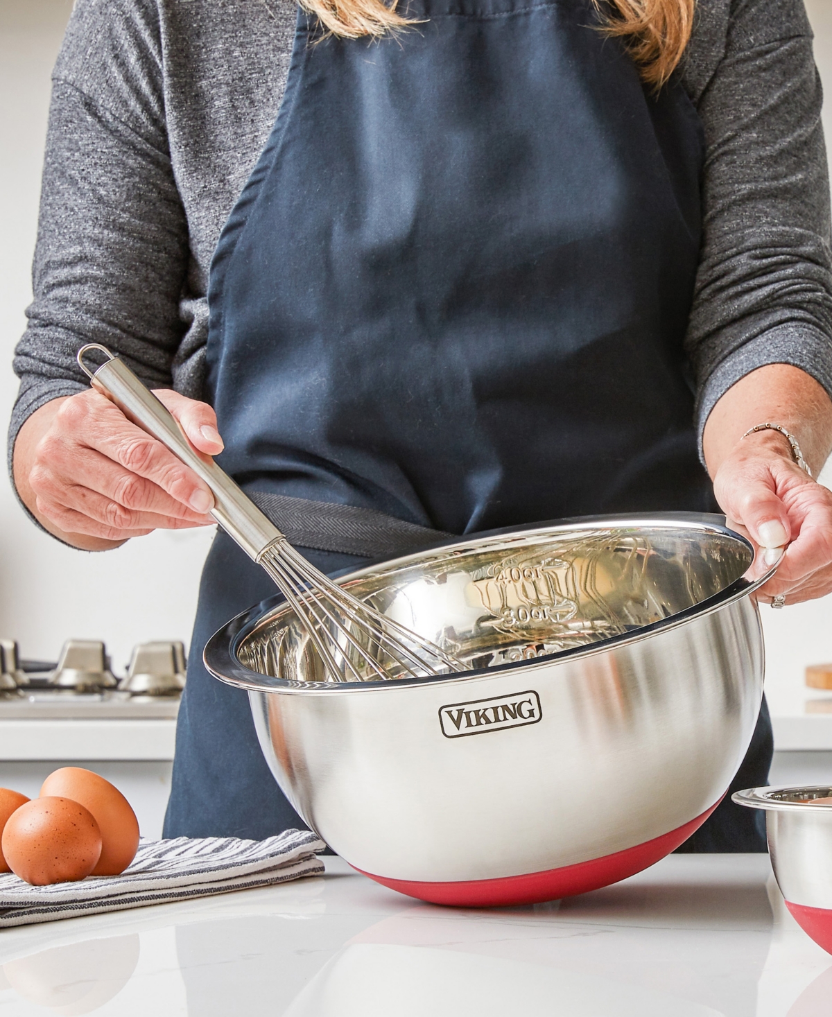 Viking 9 Pc Stainless Steel Bowl Set With Strainer