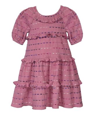 Toddler and Little Girls Ruffled Dress