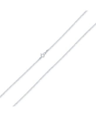 Thin Flat Mariner Anchor Link Chain 2mm Strong Necklace .925 Sterling Silver