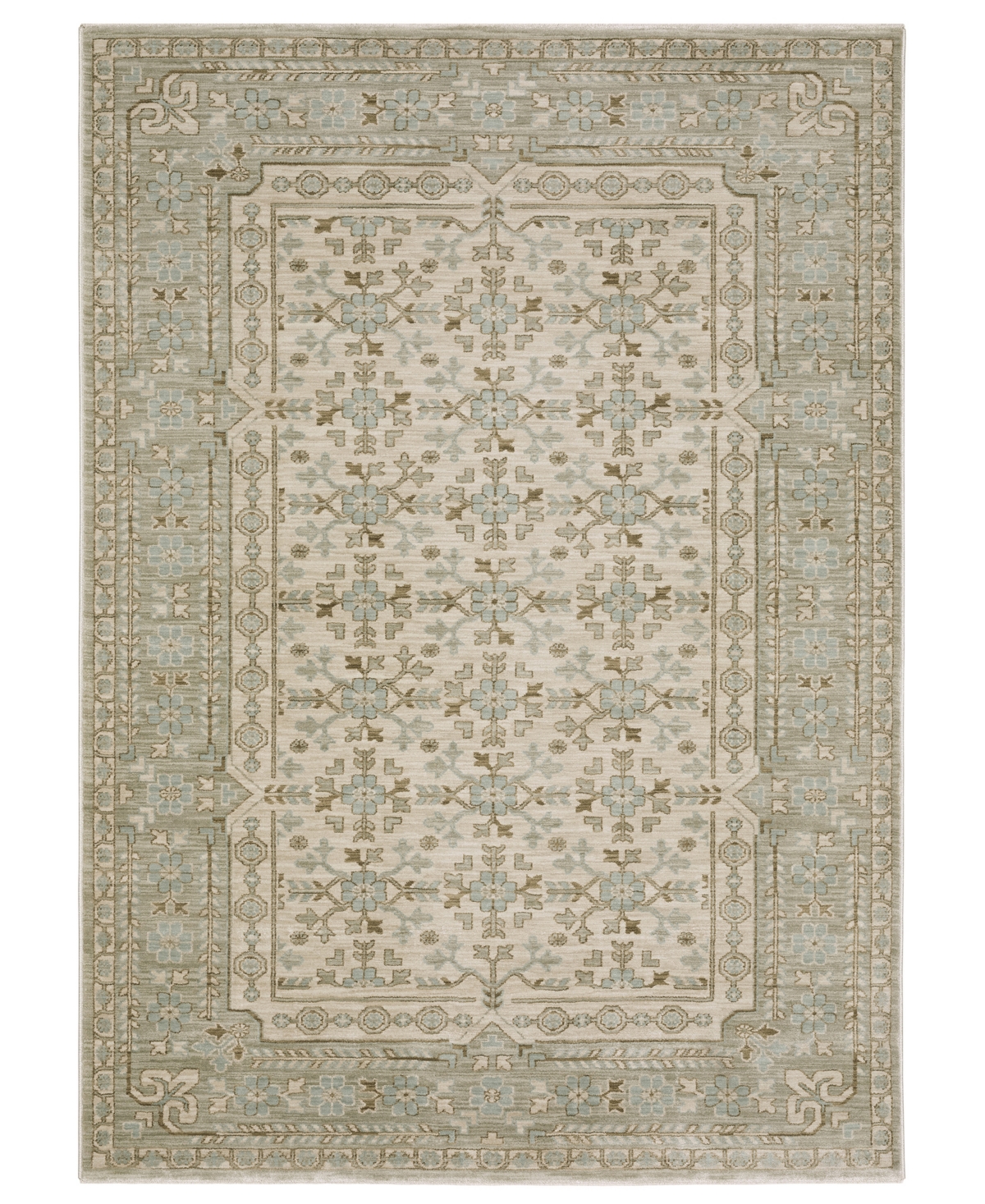 Oriental Weavers Maeve Mae04 2'3''x7'6'' Runner Area Rug In Neutral