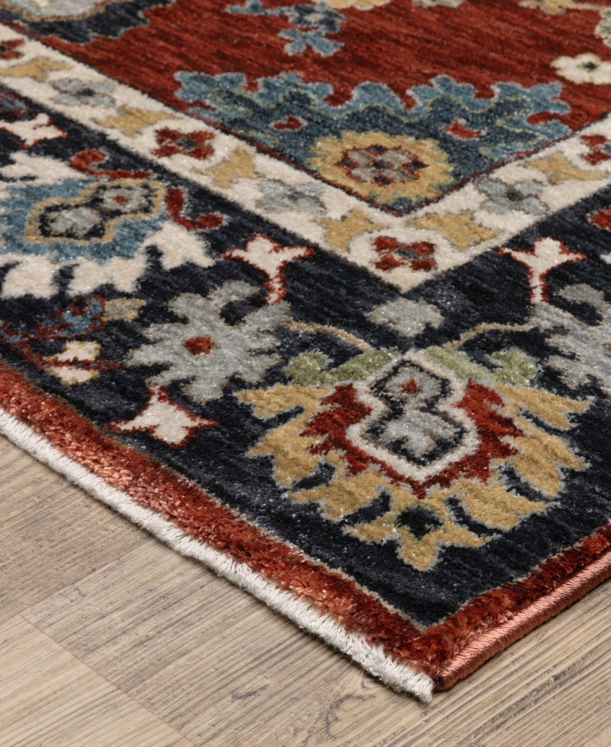 Oriental Weavers Eliana Eli12 7'10"x10'10" Area Rug In Red