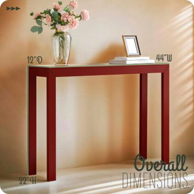 44" Russel Long Console Table - Minimalist and Slim Entryway Table for Decorative Displays, Sofa Table