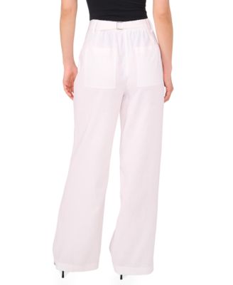 Women's Linen-Blend Wide-Leg Pants