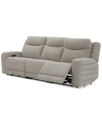 Kristyan 3-Pc. Fabric Sofa with 3 Power Recliners, Exclusively at Macy's 
