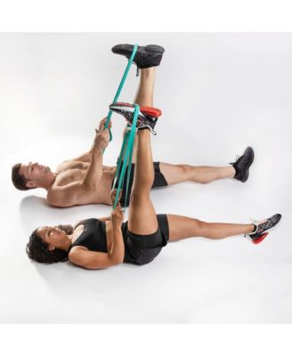 100% Latex-Free Natural Rubber Power Resistance Bands - 35lbs (Pair of 2)