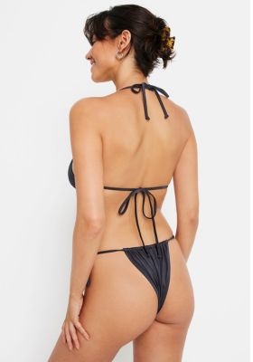 Women's Shimmer Triangle Bikini Swimsuit Top Bra Sizing