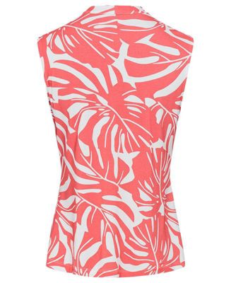 Women's Gathered Front Tropic Print Shell