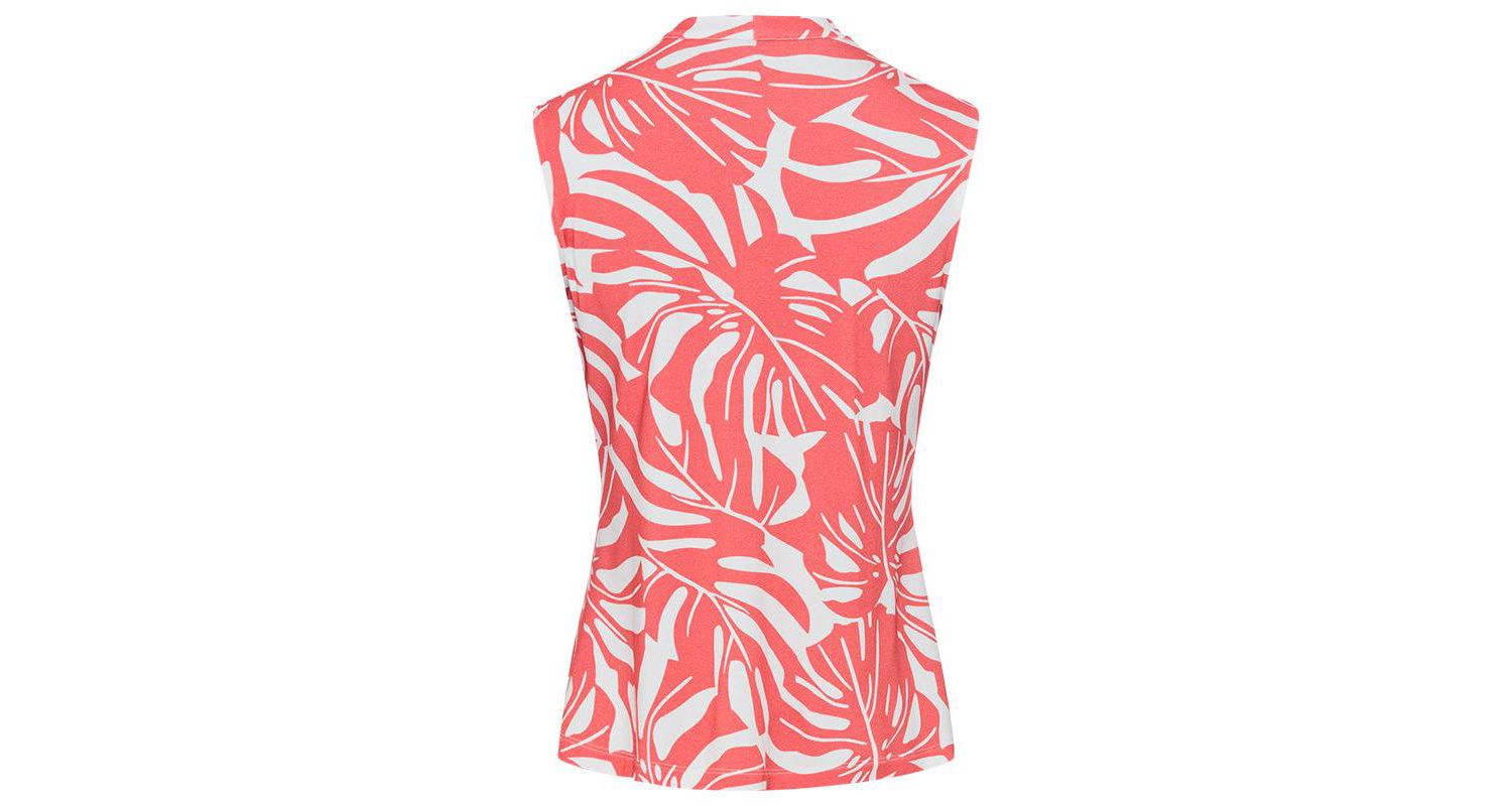 Women's Gathered Front Tropic Print Shell