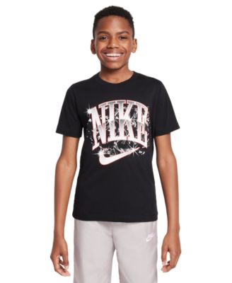 Nike - Big Kids Sportswear Shattered Logo Graphic Cotton T-Shirt