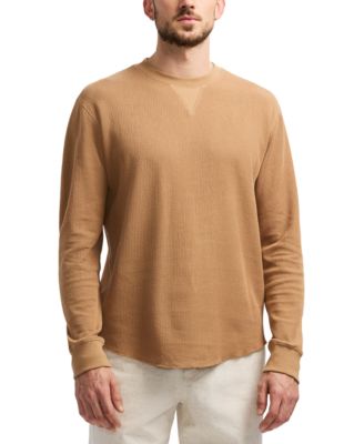 Men's Kaleb Long Sleeve Crewneck Textured T-Shirt