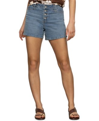 Women's Luna Button-Front Denim Shorts
