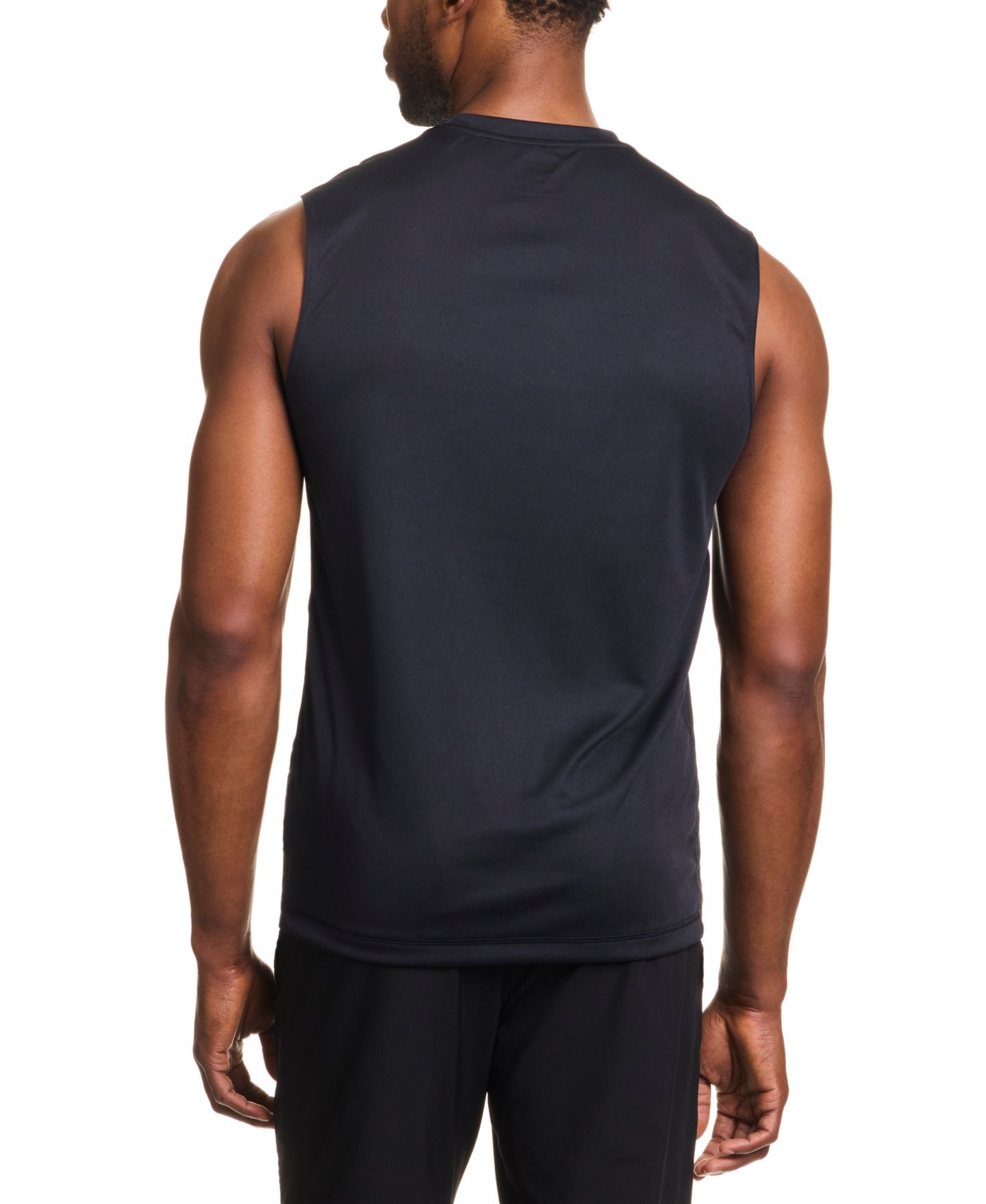 Мужской топ Reebok Sleeveless Logo Tech, цвет: Чёрный — фото 3