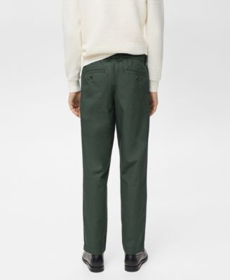 Men's Adjustable Drawstring Cotton Pants