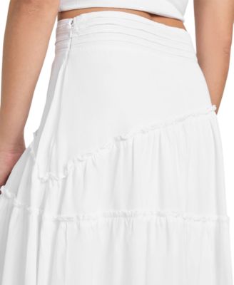 Women's Tanya Denim Tiered Maxi Skirt