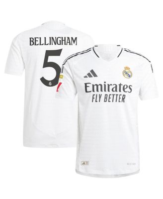 adidas - Men's Jude Bellingham White Real Madrid 2024/25 Home Authentic Player Jersey