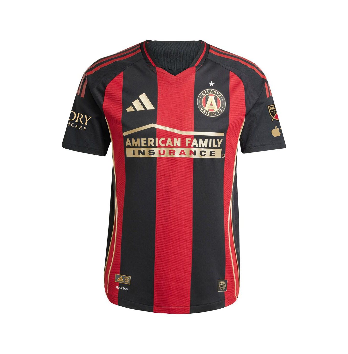 Мужской топ adidas Miguel Almiron Black Atlanta United FC 2025 The Connector Authentic Player Jersey — фото 2
