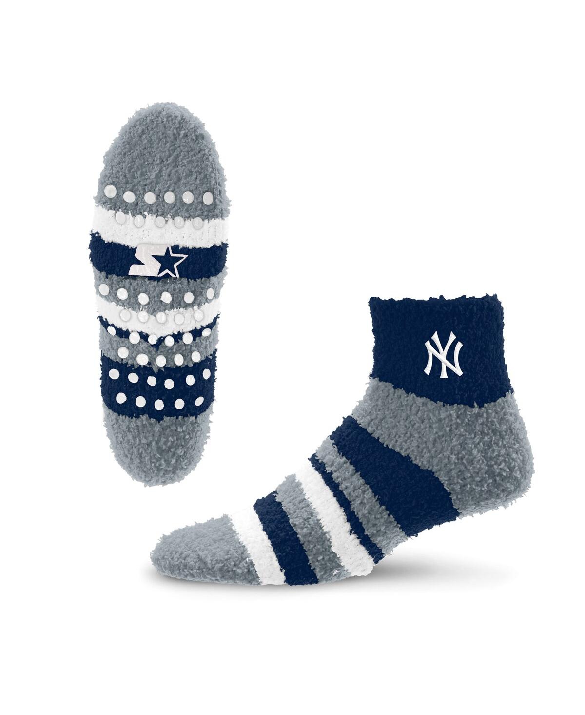 Men's and Women's New York Yankees Cozy Stripe Socks - Navy
