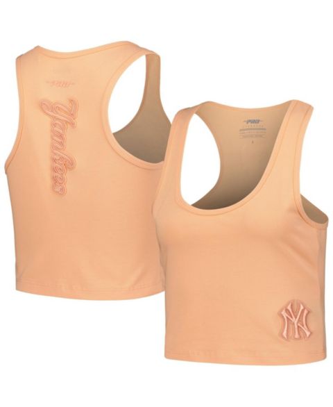 Женский топ Pro Standard Orange New York Yankees Neutral Fitted Racerback