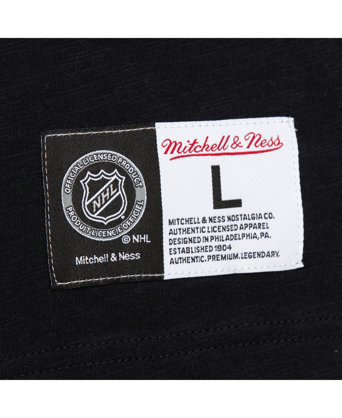 Mitchell & Ness Men's Black/gold Vegas Golden Knights Legendary Slub Raglan Long Sleeve T-shirt