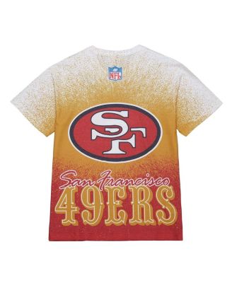 Men's White San Francisco 49ers Team Burst Vintage Logo T-Shirt