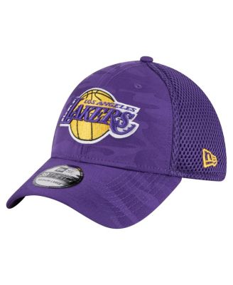 New Era - Men's&nbsp;Purple Los Angeles Lakers Subtle Camo 39THIRTY Flex Hat