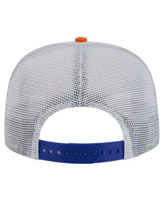 Men's Blue/Orange New York Knicks Throwback Dye Golfer Snapback Hat