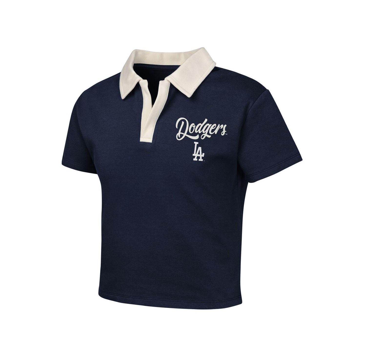 Big Girls 2-Piece Navy Los Angeles Dodgers Base Trainer Johnny Polo Shirt and Skort Set
