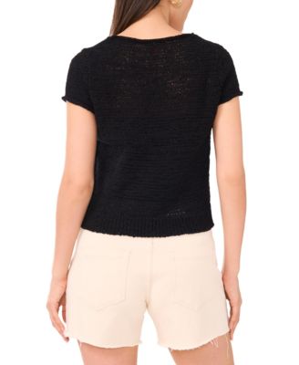 Women's Short-Sleeve Knit Top