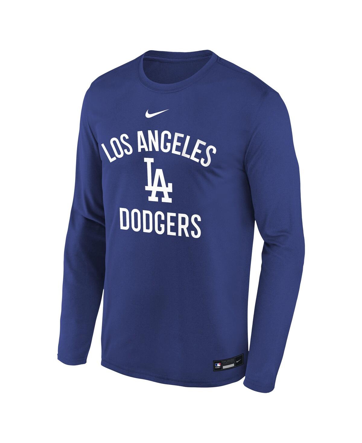 Nike Big Boys And Girls Royal Los Angeles Dodgers Authentic Collection Legend Performance Long Sleeve T-s