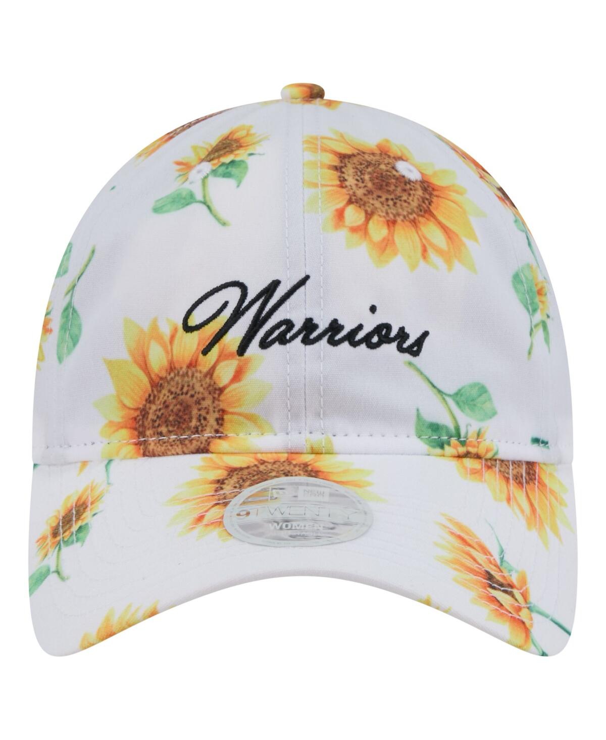 New Era Women's White Golden State Warriors Adventure Flower 9twenty Adjustable Hat