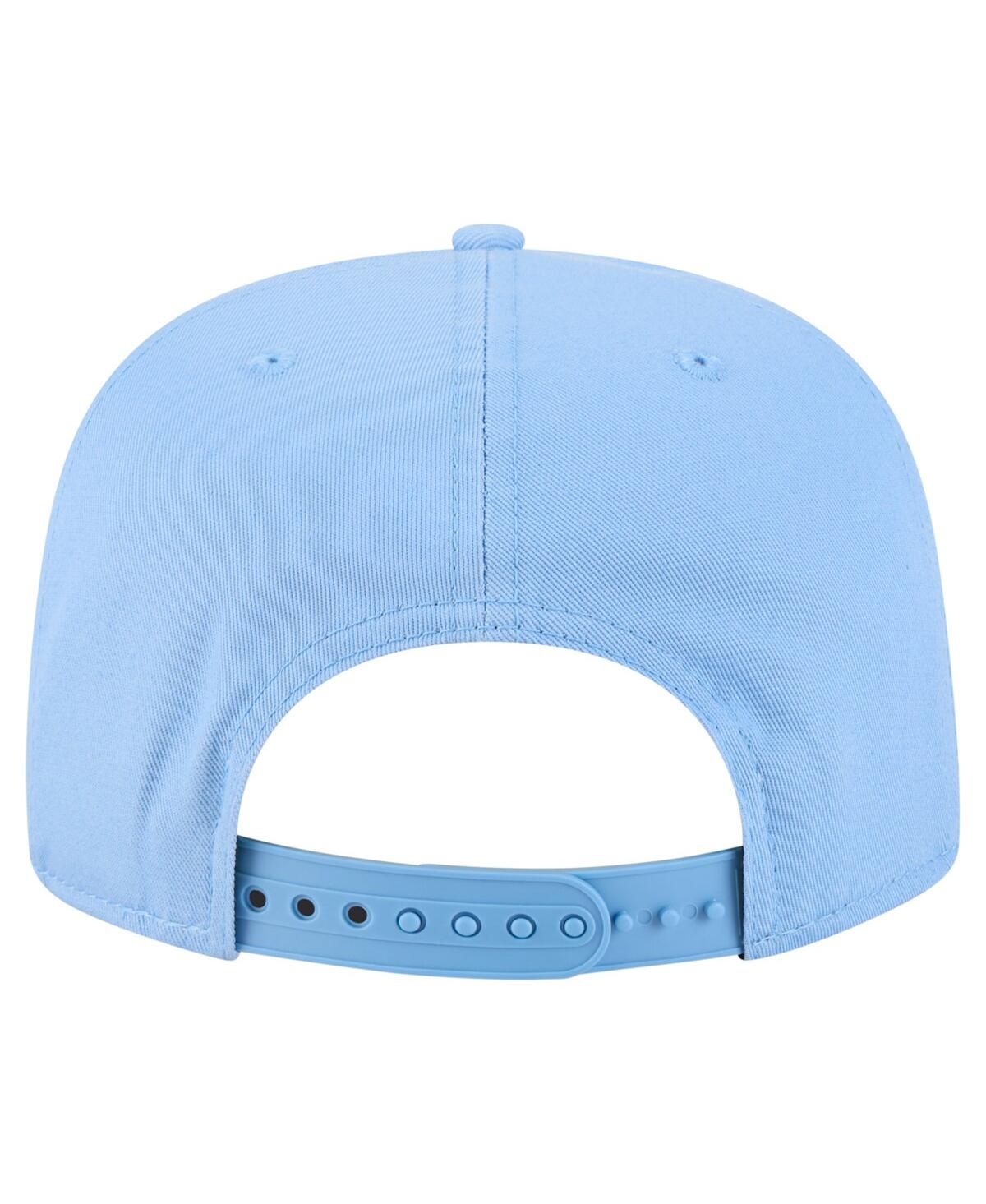 NEW ERA MEN'S CAROLINA BLUE NORTH CAROLINA TAR HEELS ADVENTURE TEAM TEXT GOLFER SNAPBACK HAT 