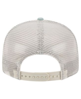 Men's Los Angeles Lakers Adventure Denim Split Panel 9FIFTY Snapback Trucker Hat