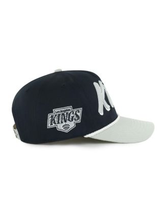Men's Black/Silver Los Angeles Kings Drop Shadow Rope Hitch Adjustable Hat