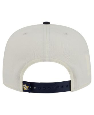 Men's White West Virginia Mountaineers Collegiate 9FIFTY A-Frame Snapback Hat