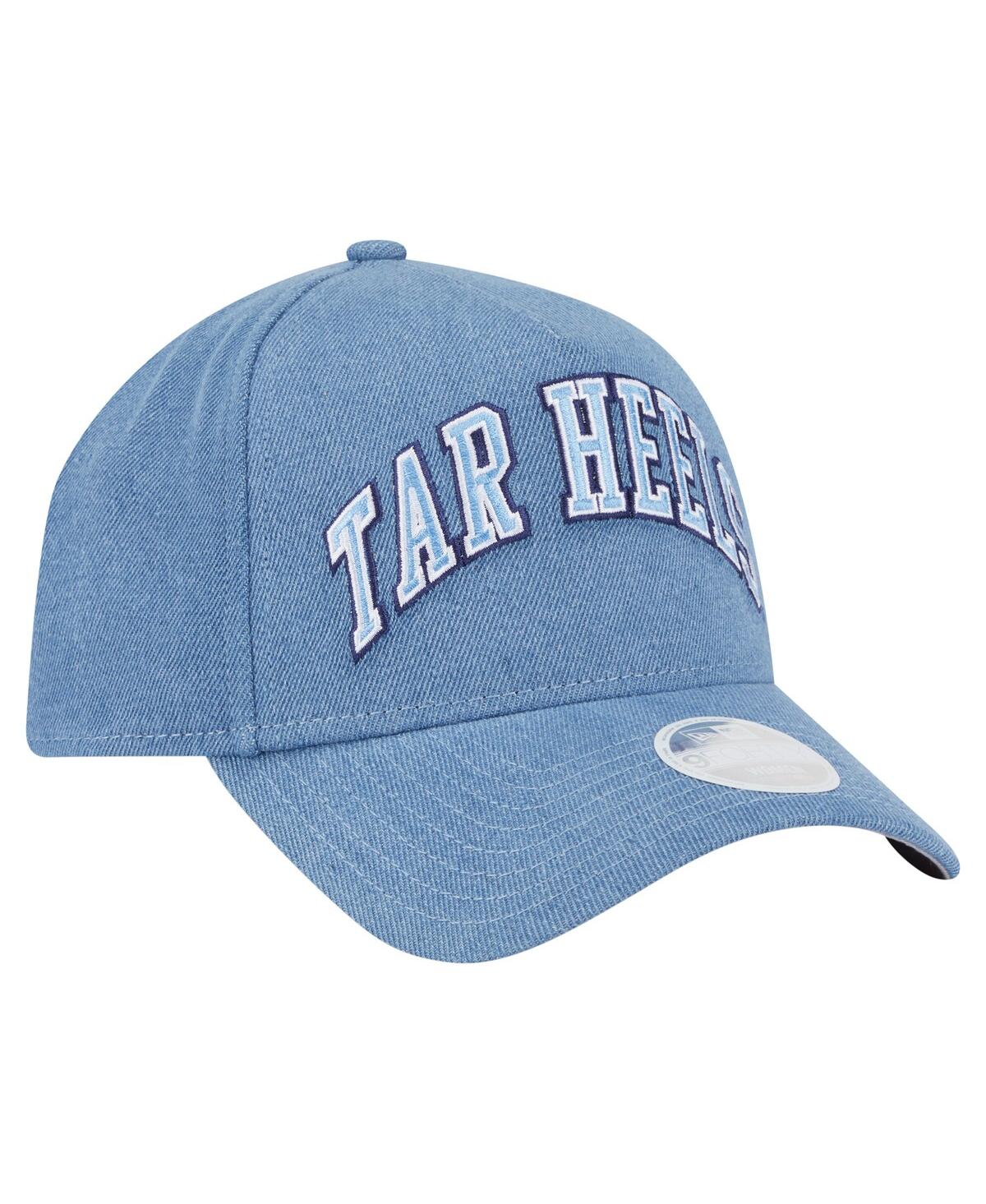 Shop New Era Women's Denim North Carolina Tar Heels A-frame 9forty Adjustable Hat